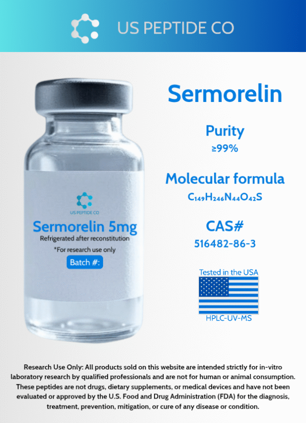 Sermorelin 5mg - Research Compound - Image 2
