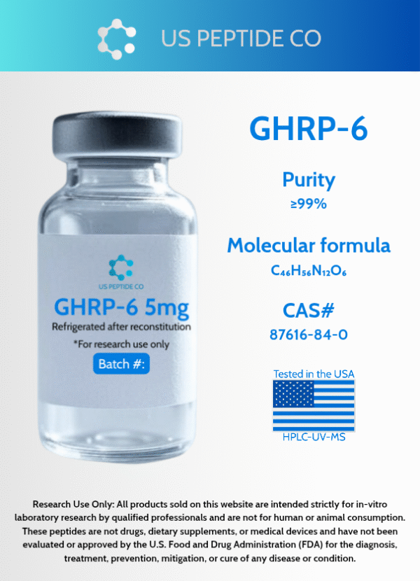 GHRP-6 Research Peptide 5mg - Image 2