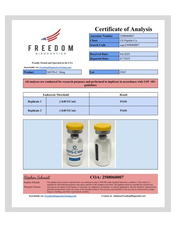 MOTS-C 10mg Research Peptide - Image 5