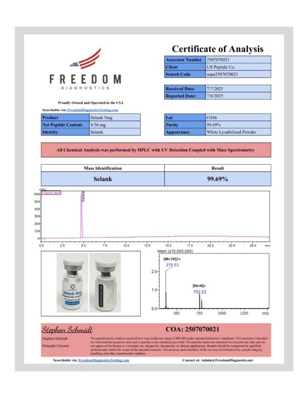 Selank 5mg - Research Peptide - Image 4