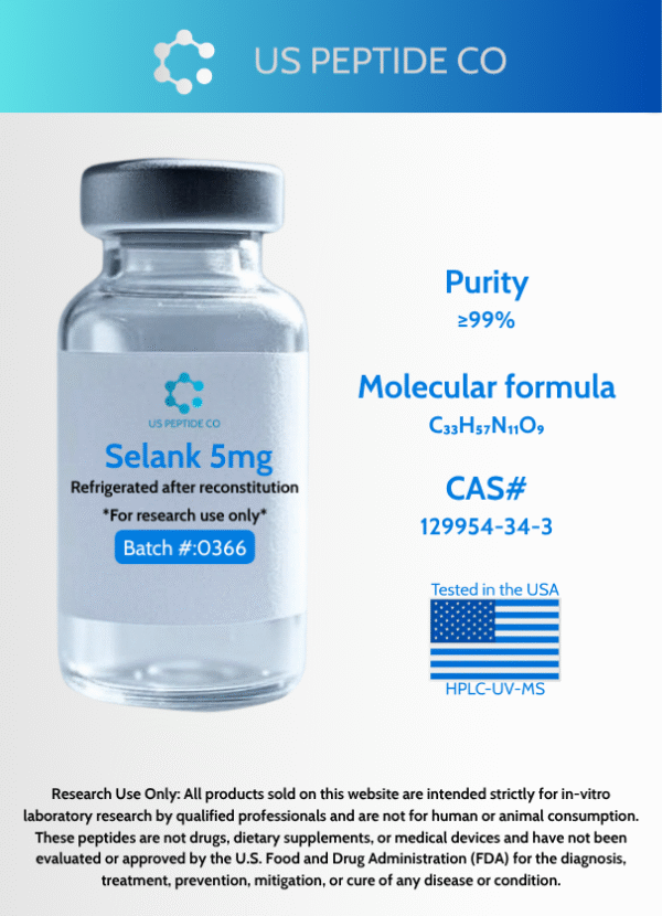 Selank 5mg - Research Peptide - Image 2